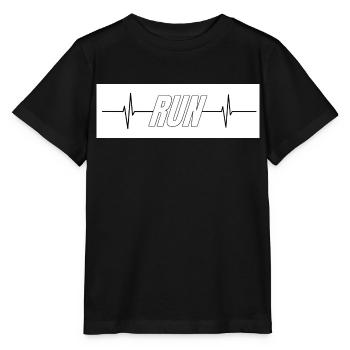 Hearbeat Run - Stanley/Stella Kinder T-Shirt MINI CREATOR  - Schwarz - Vorne - Mikhail (115cm)