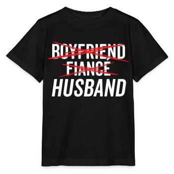 Boyfriend Fiancé Husband - Stanley/Stella MINI CREATOR Kids’ T-Shirt - black - Front - Mikhail (115cm)