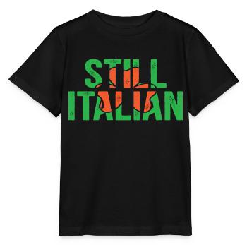 Still Italian - Stanley/Stella Kinder T-Shirt MINI CREATOR  - Schwarz - Vorne - Mikhail (115cm)