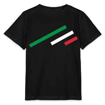 Italie Stripe - T-shirt bio MINI CREATOR Stanley/Stella Enfant - noir - Devant - Mikhail (115cm)
