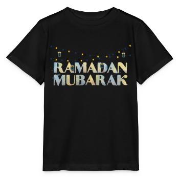 Ramadan Mubarak Fasting Islam - Stanley/Stella MINI CREATOR Kids’ T-Shirt - black - Front - Mikhail (115cm)