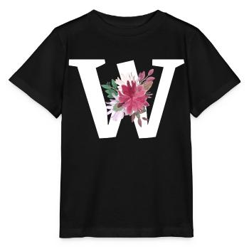 Brief mit Blumen - Stanley/Stella Kinder T-Shirt MINI CREATOR  - Schwarz - Vorne - Mikhail (115cm)