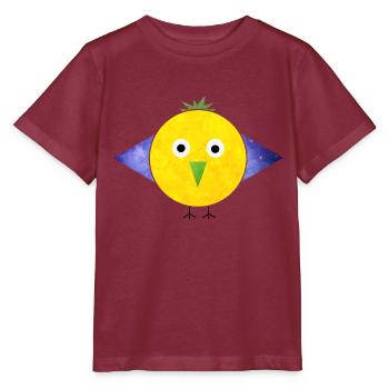 Oiseau - T-shirt bio MINI CREATOR Stanley/Stella Enfant - bordeaux - Devant - Kain (125cm)
