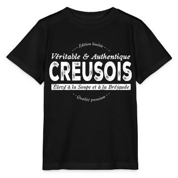 Creusois de Creuse - T-shirt bio MINI CREATOR Stanley/Stella Enfant - noir - Devant - Mikhail (115cm)