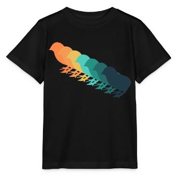 Retro-Küken - Stanley/Stella Kinder T-Shirt MINI CREATOR  - Schwarz - Vorne - Mikhail (115cm)