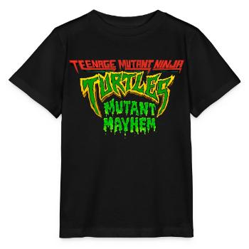 TMNT Mutant Mayhem Logo - T-shirt bio MINI CREATOR Stanley/Stella Enfant - noir - Devant - Mikhail (115cm)