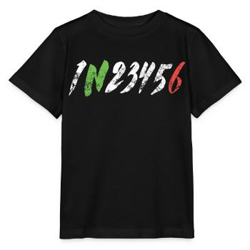 1N23456 Motorrad Gangschaltung - Adrenalin - Stanley/Stella Kinder T-Shirt MINI CREATOR  - Schwarz - Vorne - Mikhail (115cm)