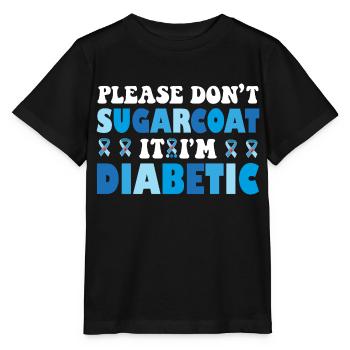 Bitte beschönigen Sie es nicht, ich bin Diabetiker - Stanley/Stella Kinder T-Shirt MINI CREATOR  - Schwarz - Vorne - Mikhail (115cm)