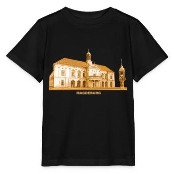 Magdeburg Old Town Hall Saxony-Anhalt - Stanley/Stella MINI CREATOR Kids’ T-Shirt - black - Front - Mikhail (115cm)