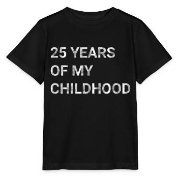 25 ans de mon enfance - T-shirt bio MINI CREATOR Stanley/Stella Enfant - noir - Devant - Mikhail (115cm)