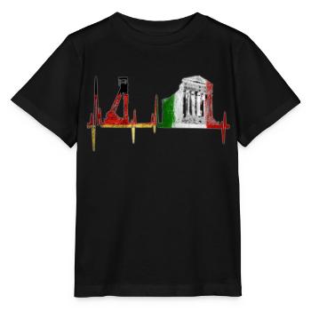 Zeche Tempel ,Deutschland Italien - Stanley/Stella Kinder T-Shirt MINI CREATOR  - Schwarz - Vorne - Mikhail (115cm)