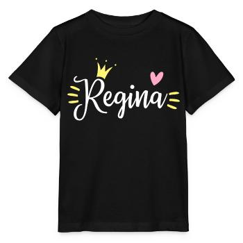 Couronne du nom de Regina - T-shirt bio MINI CREATOR Stanley/Stella Enfant - noir - Devant - Mikhail (115cm)