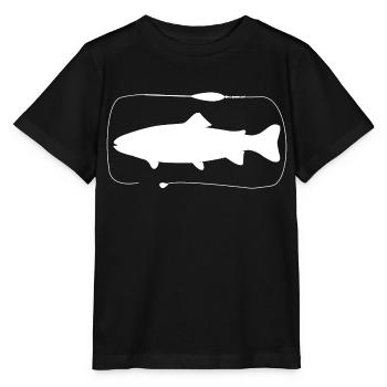 Assemblage de truite Sbirolino avec pâte - T-shirt bio MINI CREATOR Stanley/Stella Enfant - noir - Devant - Mikhail (115cm)