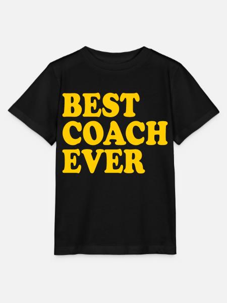 Best coach ever - Stanley/Stella Kinder T-Shirt MINI CREATOR - Schwarz