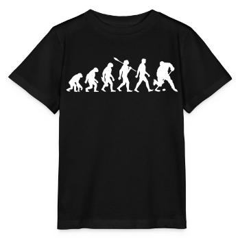 Evolution - Eishockey - Puck - Wintersport - Stanley/Stella Kinder T-Shirt MINI CREATOR  - Schwarz - Vorne - Mikhail (115cm)