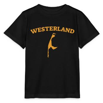 Westerland - Sylt - Mer du Nord - Ancre - Mouette - Île - T-shirt bio MINI CREATOR Stanley/Stella Enfant - noir - Devant - Mikhail (115cm)