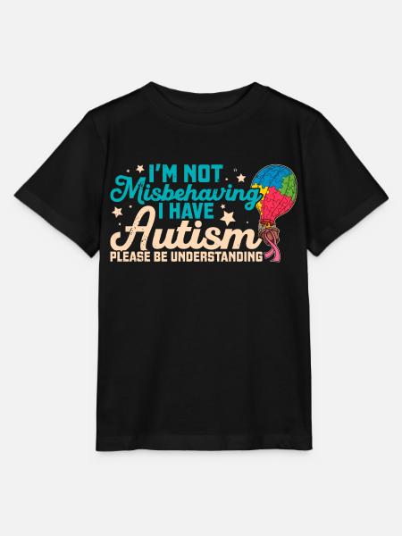 Luftballon Autist Autism thing Puzzleteil - Stanley/Stella Kinder T-Shirt MINI CREATOR - Schwarz