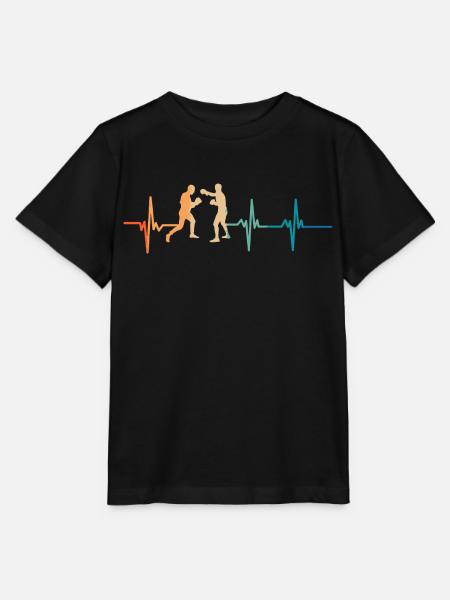 Herzschlag-Boxen - Stanley/Stella Kinder T-Shirt MINI CREATOR - Schwarz
