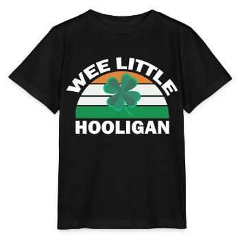 St. Patricks Day Kleiner Hooligan Lustig - Stanley/Stella Kinder T-Shirt MINI CREATOR  - Schwarz - Vorne - Mikhail (115cm)