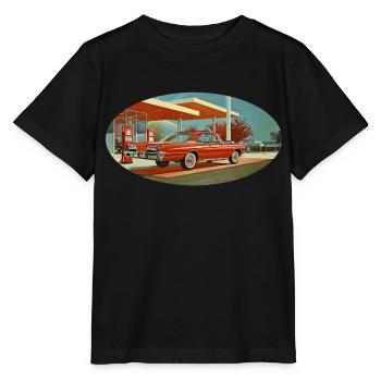 Benzinbrüder Tankstelle - Stanley/Stella Kinder T-Shirt MINI CREATOR  - Schwarz - Vorne - Mikhail (115cm)