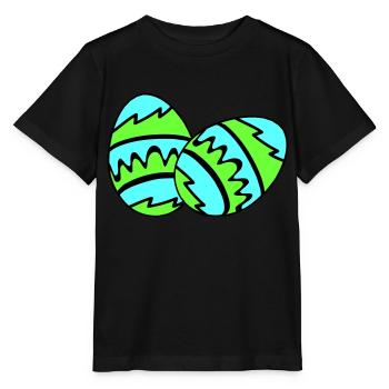 ostereier 02 - Stanley/Stella Kinder T-Shirt MINI CREATOR  - Schwarz - Vorne - Mikhail (115cm)