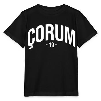 Corum 19 Turquie Türkiye TR Cadeau Vacances Turc - T-shirt bio MINI CREATOR Stanley/Stella Enfant - noir - Devant - Mikhail (115cm)
