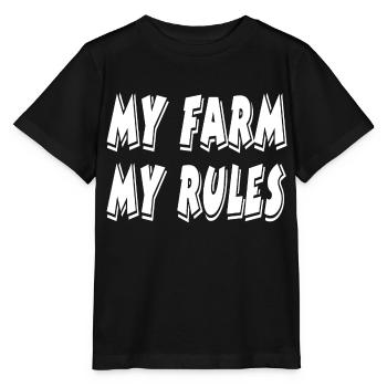 Farm - Stanley/Stella MINI CREATOR Kids’ T-Shirt - black - Front - Mikhail (115cm)