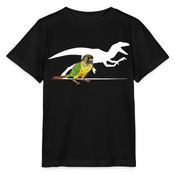 Molina Perruche Perroquet Perruche Oiseau Perruche - T-shirt bio MINI CREATOR Stanley/Stella Enfant - noir - Devant - Mikhail (115cm)