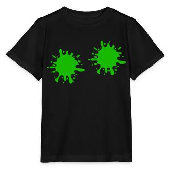 Éclaboussures de peinture - T-shirt bio MINI CREATOR Stanley/Stella Enfant - noir - Devant - Mikhail (115cm)