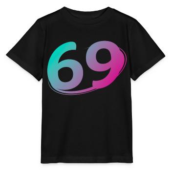 Nummer 69 mehrfarbig - Stanley/Stella Kinder T-Shirt MINI CREATOR  - Schwarz - Vorne - Mikhail (115cm)