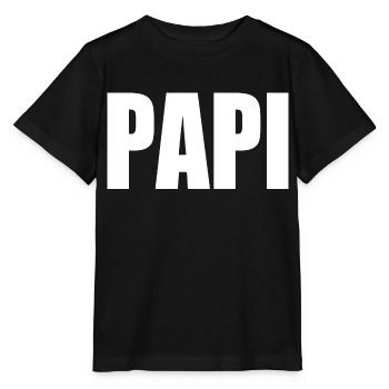 Papi - Stanley/Stella Kinder T-Shirt MINI CREATOR  - Schwarz - Vorne - Mikhail (115cm)