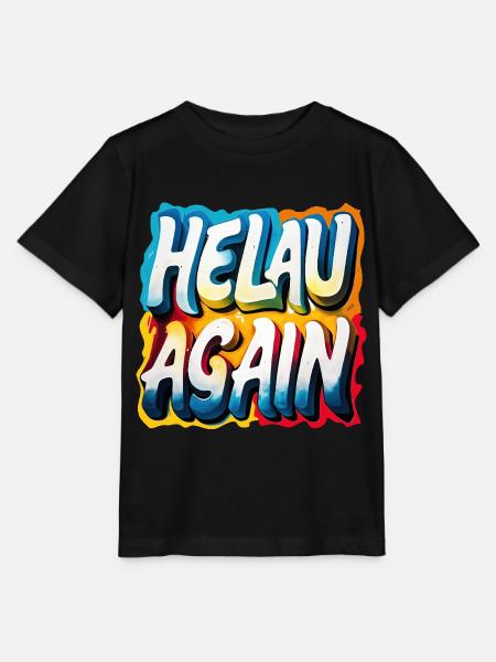 Helau Again Karneval Fasching - Stanley/Stella Kinder T-Shirt MINI CREATOR  - Schwarz
