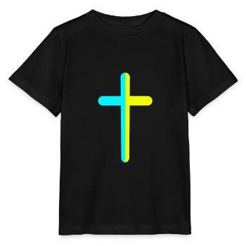 Croix Crucifix Croix Croix Ukraine - T-shirt bio MINI CREATOR Stanley/Stella Enfant - noir - Devant - Mikhail (115cm)