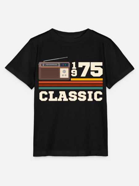 Jubiläum 1975 Retro Klassiker - Stanley/Stella Kinder T-Shirt MINI CREATOR - Schwarz