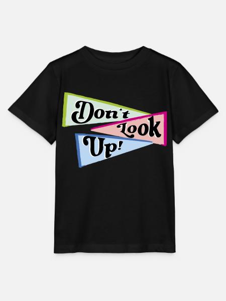 Don't look up - Stanley/Stella Kinder T-Shirt MINI CREATOR  - Schwarz