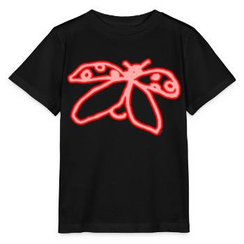Neon Marienkäfer - Stanley/Stella Kinder T-Shirt MINI CREATOR  - Schwarz - Vorne - Mikhail (115cm)