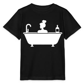 Entretien de la baignoire - T-shirt bio MINI CREATOR Stanley/Stella Enfant - noir - Devant - Mikhail (115cm)