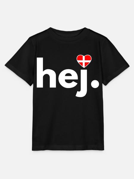 hej Dänemark-Fan, Reisen, Hobby, Kopenhagen - Stanley/Stella Kinder T-Shirt MINI CREATOR - Schwarz