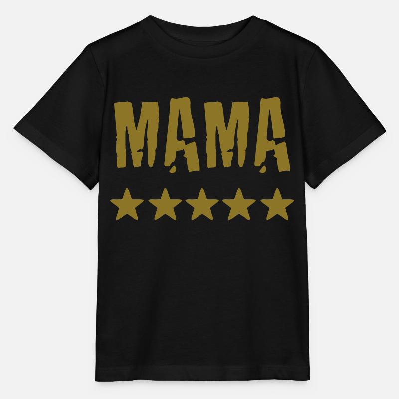 mama - Stanley/Stella MINI CREATOR Kids’ T-Shirt - black