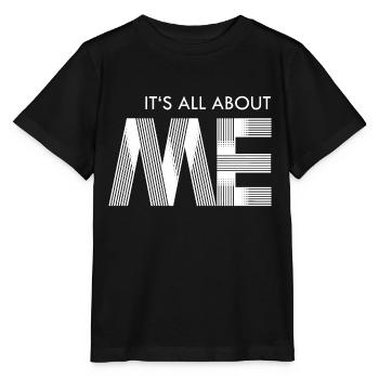 its all about me - white - Stanley/Stella MINI CREATOR Kids’ T-Shirt - black - Front - Mikhail (115cm)