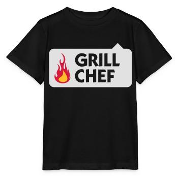 Je suis le chef Grill! - T-shirt bio MINI CREATOR Stanley/Stella Enfant - noir - Devant - Mikhail (115cm)