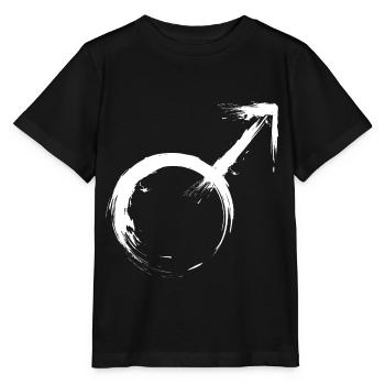 Männliches Geschlechtssymbol Symbol Vektor - Stanley/Stella MINI CREATOR Kids’ T-Shirt - black - Front - Mikhail (115cm)