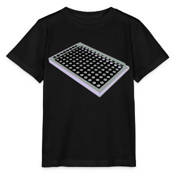96 Well Plate / 96 perforated plate - Stanley/Stella MINI CREATOR Kids’ T-Shirt - black - Front - Mikhail (115cm)