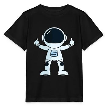 Astronaut - T-shirt bio MINI CREATOR Stanley/Stella Enfant - noir - Devant - Mikhail (115cm)