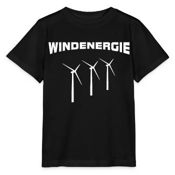 Wind energy Wind turbines - Stanley/Stella MINI CREATOR Kids’ T-Shirt - black - Front - Mikhail (115cm)