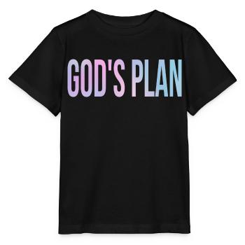 God's Plan - T-shirt bio MINI CREATOR Stanley/Stella Enfant - noir - Devant - Mikhail (115cm)