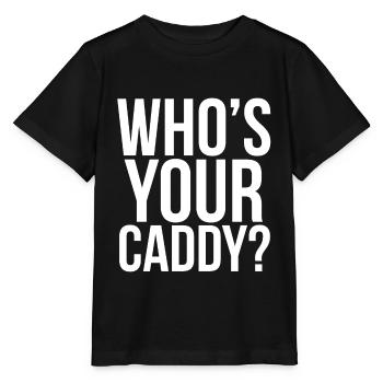 Golf Golf Course énonciations de golfeur texte Caddy - T-shirt bio MINI CREATOR Stanley/Stella Enfant - noir - Devant - Mikhail (115cm)