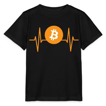 Love bitcoin - Stanley/Stella MINI CREATOR Kids’ T-Shirt - black - Front - Mikhail (115cm)
