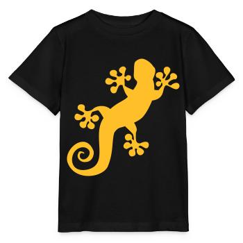 2020 08 06 Gecko - Stanley/Stella Kinder T-Shirt MINI CREATOR  - Schwarz - Vorne - Mikhail (115cm)