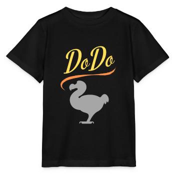 L'oiseau dodo (Sport US style) - T-shirt bio MINI CREATOR Stanley/Stella Enfant - noir - Devant - Mikhail (115cm)
